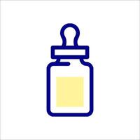 A baby bottle icon on a white background vector