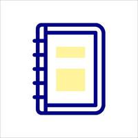 A notebook icon on a white background vector