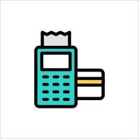 A credit card and a phone icon vector