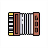 An accordion icon on a white background vector