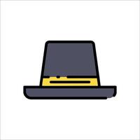 A hat icon on a white background vector