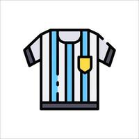 A referee's shirt icon on a white background vector