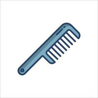 A comb icon on a white background vector
