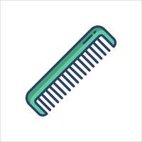 A comb icon on a white background vector