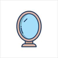 A mirror icon on a white background vector