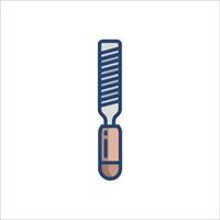 A comb icon on a white background vector
