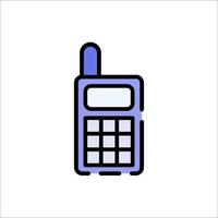 A cell phone icon on a white background vector