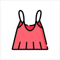 A pink top with a bow on it vector