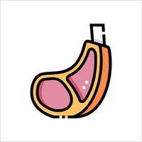 An illustration of a stomach with a knife vector