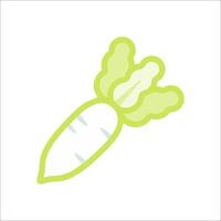 A carrot icon on a white background vector