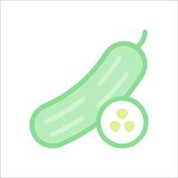 A cucumber icon on a white background vector