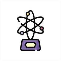An atom symbol on a white background vector