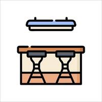 Bar counter icon illustration vector