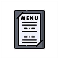 A menu icon on a white background vector