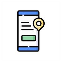 Mobile app icon illustration vector