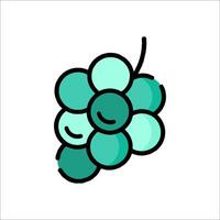 A bunch of grapes with a smiley face vector