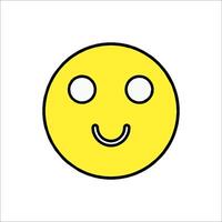 A smiley face with a white background vector