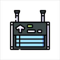 A wireless router icon on a white background vector
