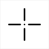 A cross is shown on a white background vector