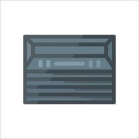 An old cassette player icon on a white background vector