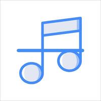 A music note icon on a white background vector