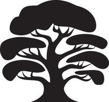 Abstract Tree Silhouette collection Illustration with a white background vector