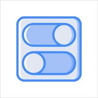 Two buttons on a white background vector