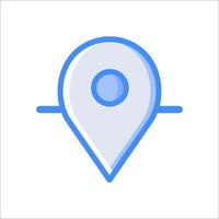 A location marker icon on a white background vector