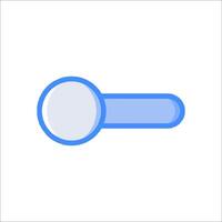 A magnifying glass icon on a white background vector