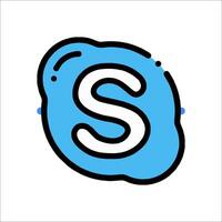 The logo for skype vector