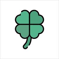 A four leaf clover icon on a white background vector