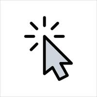 Mouse cursor pointing icon vector