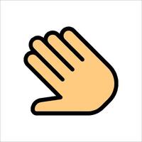 A hand with a finger up in the air vector