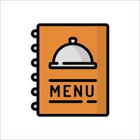 A menu icon with a cloche on top vector