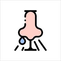 A pink object with a drop of water on it vector