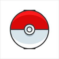 A poke ball icon on a white background vector