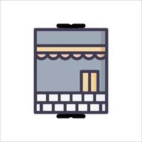 A store front icon on a white background vector