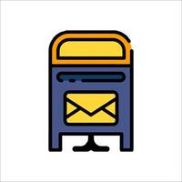 Mail box icon illustration vector