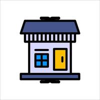 A small house icon on a white background vector