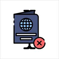 A globe and a book with a red cross vector