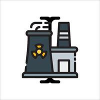 An icon of a nuclear power plant vector