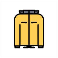 A yellow jacket icon on a white background vector