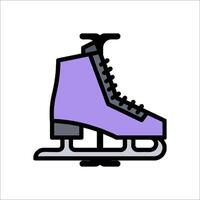 Ice skate icon illustration vector