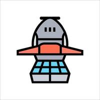 Space shuttle icon illustration vector