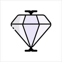 Diamond icon illustration vector