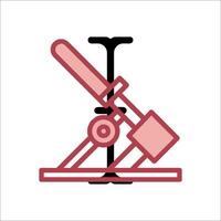 A hammer and a tool on a table vector