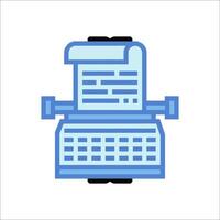 A typewriter icon on a white background vector