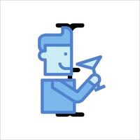 A man holding a glass of wine in his hand vector