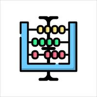 Abacus icon illustration vector