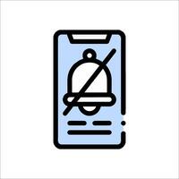 No call icon on a smartphone vector